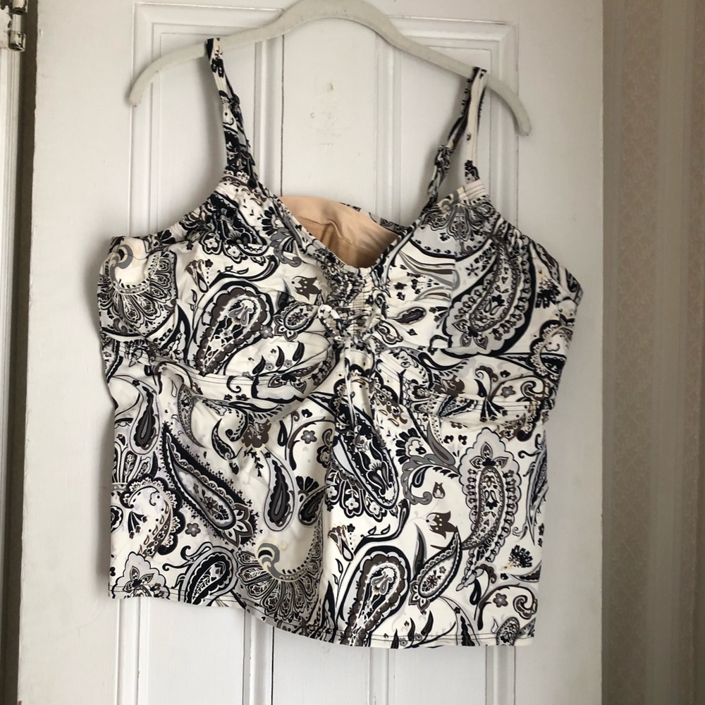3x lands end swim top